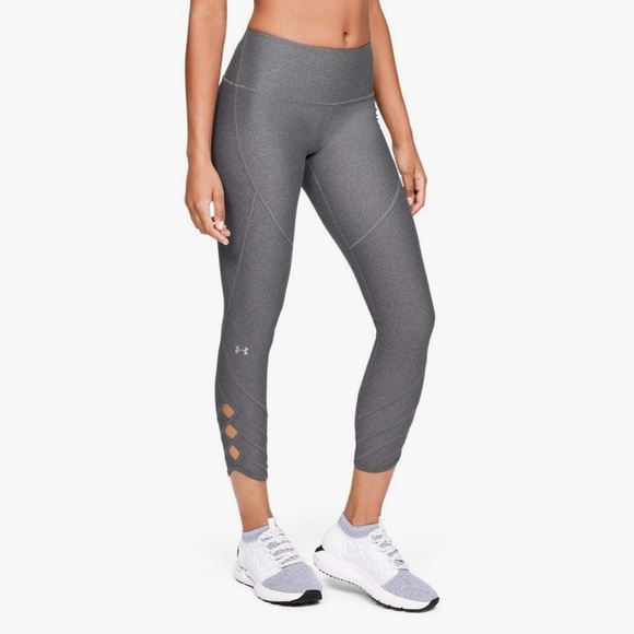 Under Armour Charcoal Grey Compression Heatgear Leggings Women’s Small - Picture 1 of 8